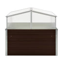 Greenhouse Brown 100X100X85 Cm Galvanised Steel