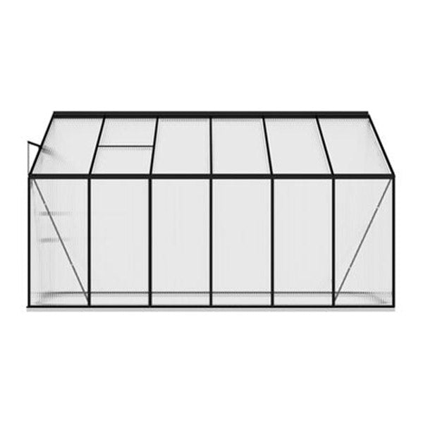 Greenhouse Anthracite Aluminium 128X368X199 Cm