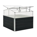 Greenhouse Anthracite 100X100X77 Cm Galvanised Steel