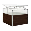 Greenhouse Brown 100X100X85 Cm Galvanised Steel
