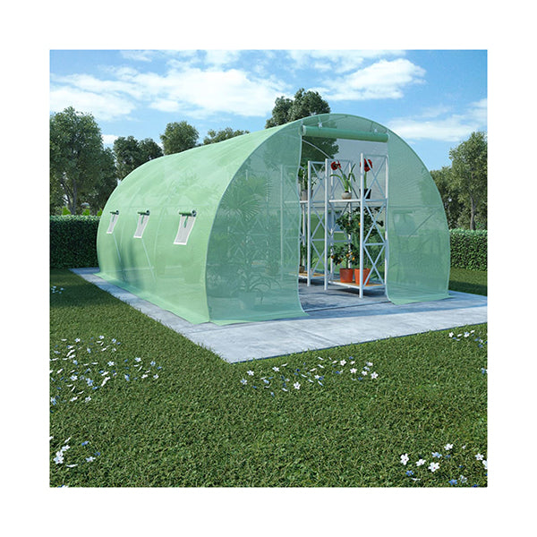 Greenhouse With Steel Foundation