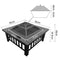 Outdoor BBQ Table Grill Stone Pattern
