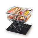 Camping Fire Pit BBQ Portable Folding Stainless Stove Outdoor Pits