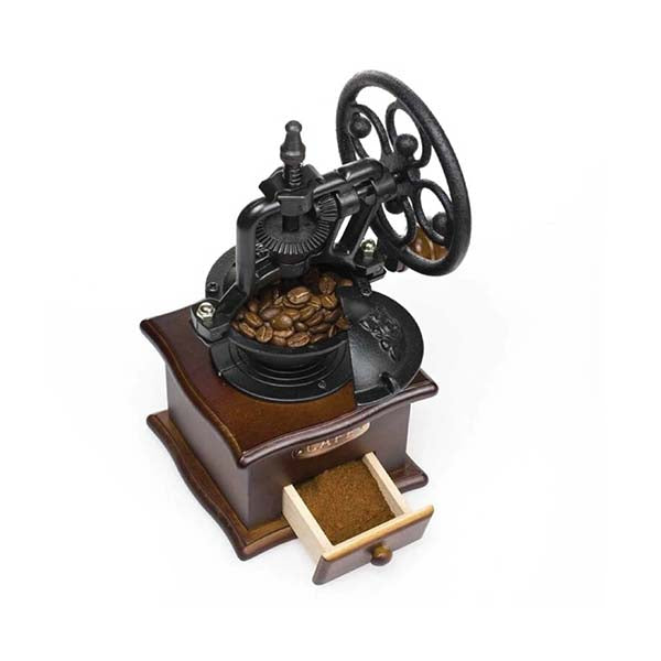 Manual Coffee Grinder Vintage Retro Wood Hand