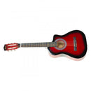 38In Pro Cutaway Acoustic Guitar With Guitar Bag Red Burst