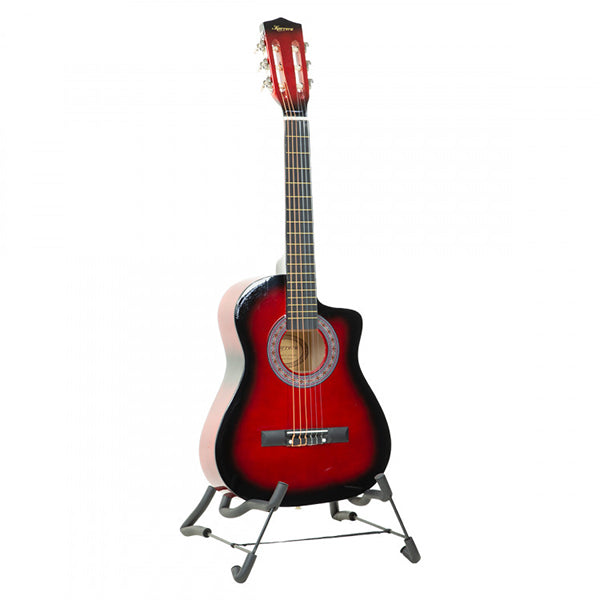 38In Pro Cutaway Acoustic Guitar With Guitar Bag Red Burst