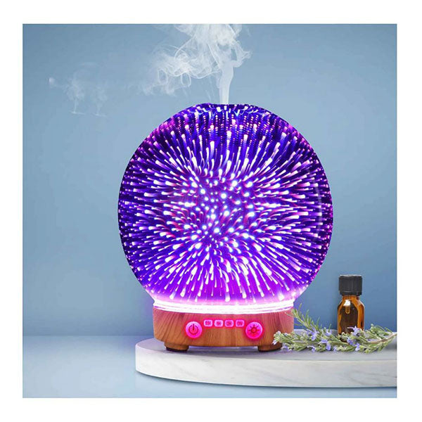 Essential Oil Aroma Diffuser Mirror Ball 3D Colour Fireworks Air Mist