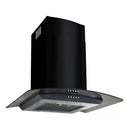 Wall Mounted Range Hood Stainless Steel 60 Cm Black