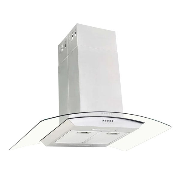 Island Range Hood 90 Cm Stainless Steel Led