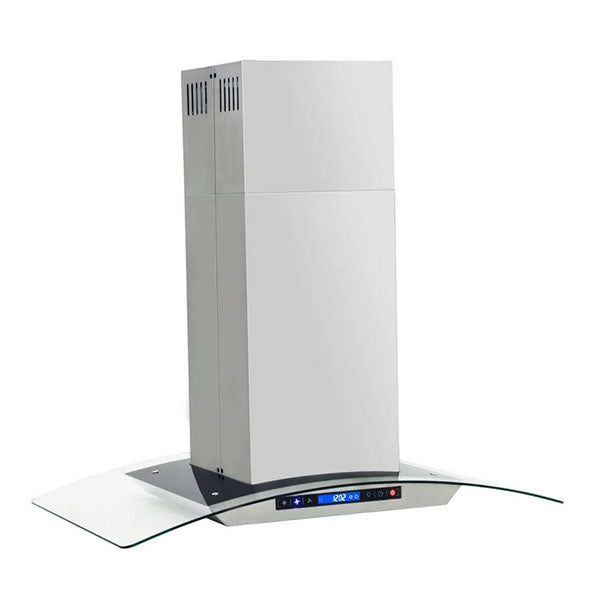Island Range Hood 90 Cm Lcd Display Touch Sensor