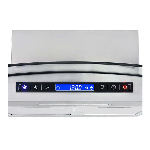 Island Range Hood 90 Cm Lcd Display Touch Sensor