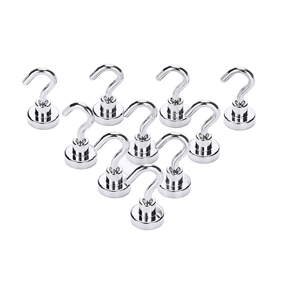 10X Strong Rare Earth N38 Neodymium Magnetic Hanger Holder 10 Kg Hooks