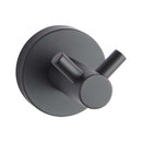 Round Stainless Steel Double Robe Hook Wall Mounted