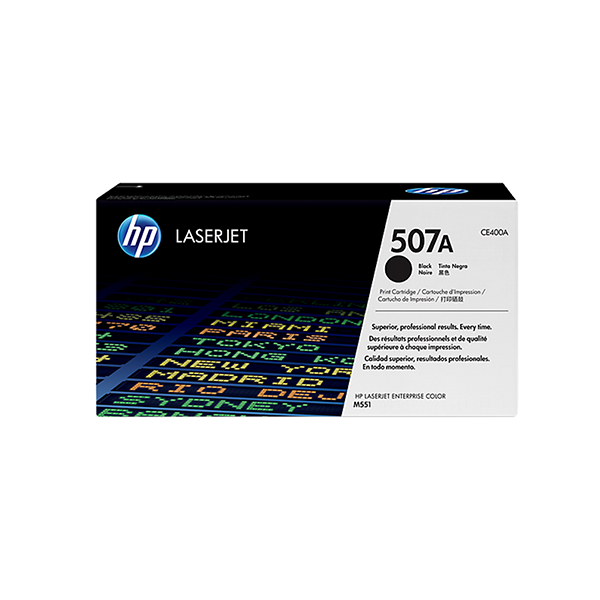 Hp 507A Black Toner 5500 Page Yield For M551