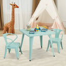 Kids Table and Chair Set with Adjustable Foot Pads