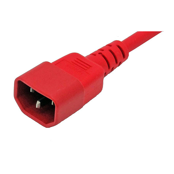 Iec C14 To C15 High Temperature Power Cable Red