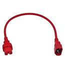 Iec C14 To C15 High Temperature Power Cable Red