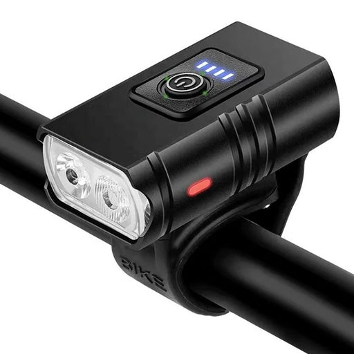 USB Rechargeable Bike Light with Tail Light 2 Bulb