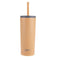 Super Sipper Stainless Steel Double Wall Insulated Tumbler with Silicone Head Straw 600ml Rockmelon
