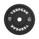 Black Olympic Bumper Weight Plates 25kg