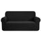 Polyester Jacquard Sofa Cover 2 Seater Black
