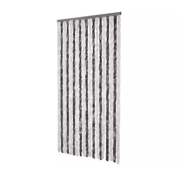 Insect Curtain Grey And White Chenille