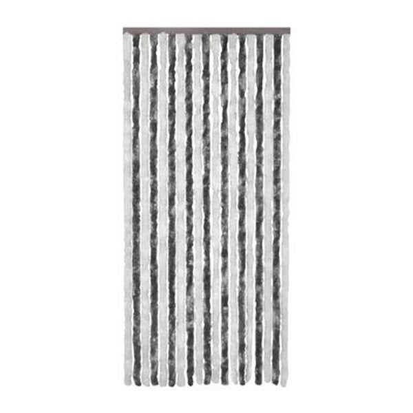 Insect Curtain Grey And White Chenille