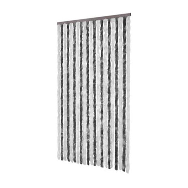 Insect Curtain Grey And White Chenille