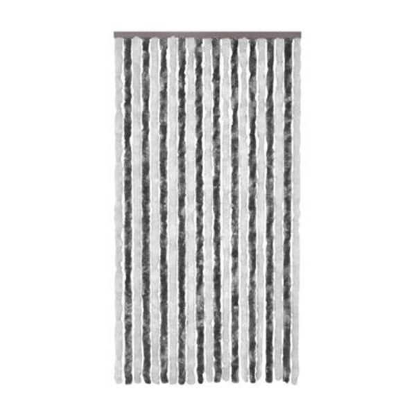 Insect Curtain Grey And White Chenille