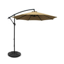 3M Outdoor Umbrella Cantilever With 48X48Cm Base Garden Patio
