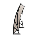 Instahut Diy Window Door Awning Brown 1X1M