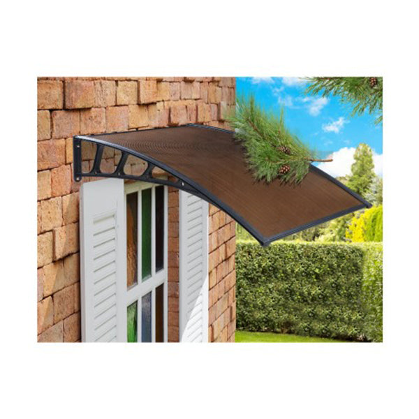 Window Door Awning Door Canopy Outdoor Patio Cover Shade Diy Brown
