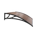 Instahut Diy Window Door Awning Brown 1X1M