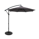 3M Outdoor Umbrella Cantilever With 48X48Cm Base Garden Patio