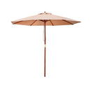 2.7M Outdoor Pole Umbrella Cantilever Stand Garden Umbrellas Patio