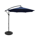 3M Outdoor Umbrella Cantilever With 48X48Cm Base Garden Patio