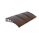 Window Door Awning Door Canopy Outdoor Patio Cover Shade Diy Brown