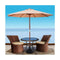 2.7M Outdoor Pole Umbrella Cantilever Stand Garden Umbrellas Patio