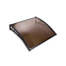 Instahut Diy Window Door Awning Brown 1X1M