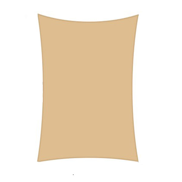 Instahut Waterproof Rectangle Shade Sail Cloth Sand Beige