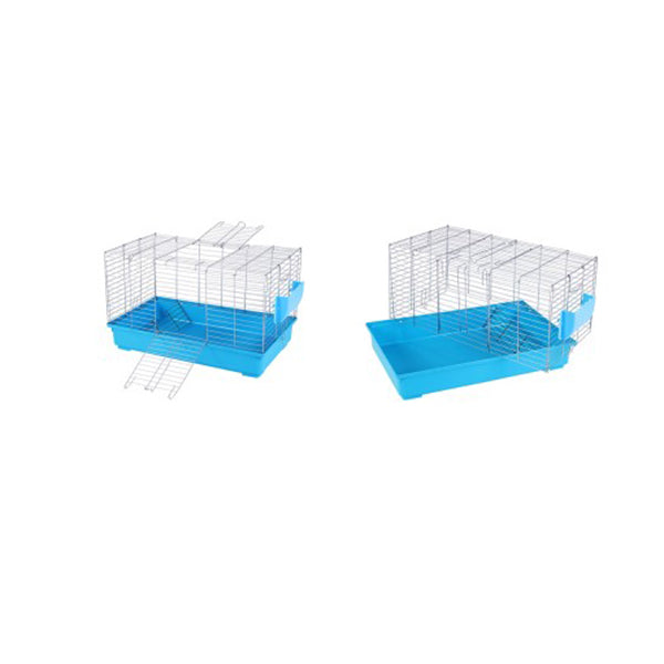 Rabbit Cage Hutch Cages Indoor Hamster Enclosure Carrier Bunny Blue