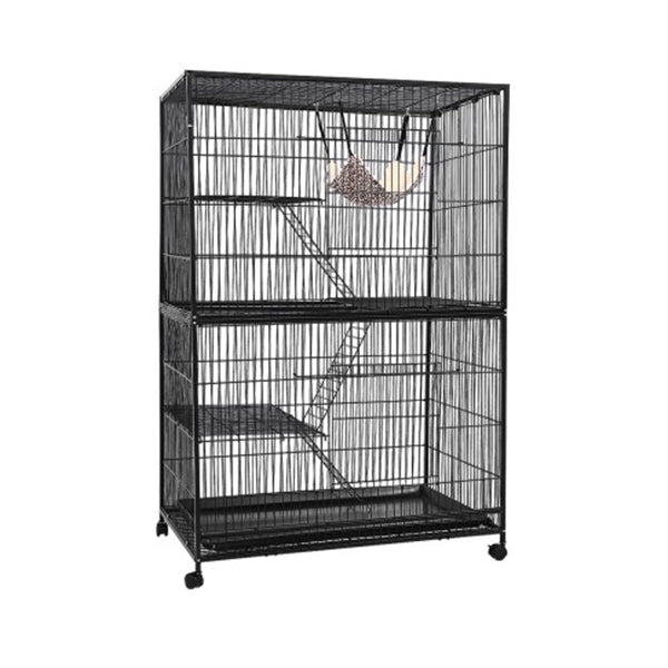 4 Level Rabbit Cage Bird Ferret Parrot Aviary Hamster Castor 142 Cm