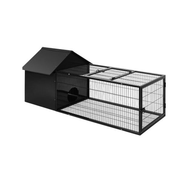 Rabbit Cage Hutch Indoor Outdoor Hamster Enclosure Pet Metal Carrier