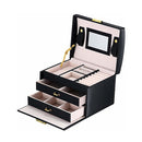 Jewelry Storage Box Girls Rings Necklaces Display Organizer Case