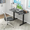 Ergonomic Sit Stand Computer Desk with Adjustable Height for Home Office Black