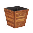Garden Planter Set 3 Pieces Square Solid Acacia Wood