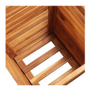 Garden Planter Set 3 Pieces Square Solid Acacia Wood