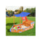 Keezi Boat Sand Pit With Canopy