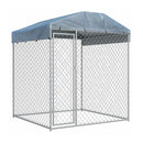 Outdoor Dog Kennel With Canopy Top 193 X 193 X 210 Cm