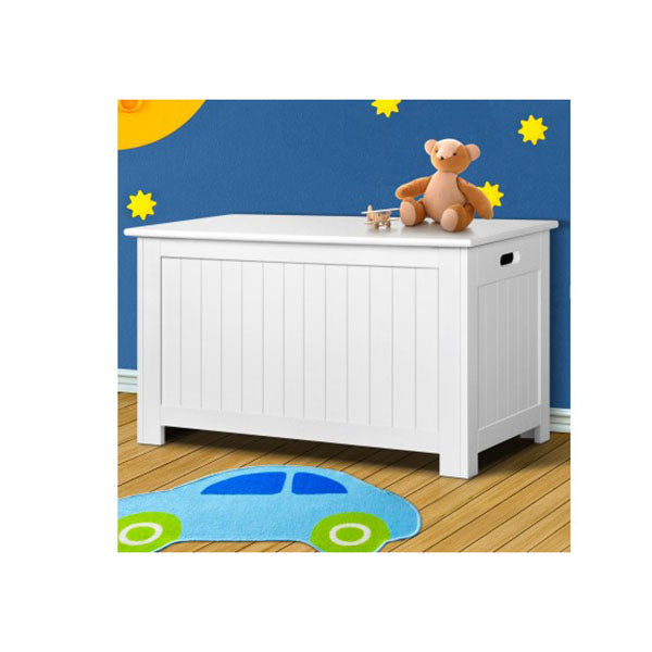 Wooden Toy Chest Storage Blanket Box White Children Room Organiser